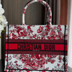 Christian Dior Medium Dior Book Tote Red